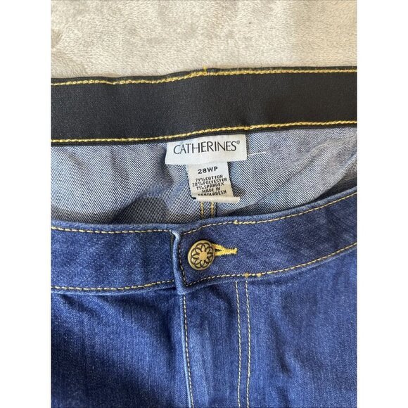 Catherines The Universal Jean Women’s 28WP Dark Wash Stretch Denim Jeans - Picture 4 of 9